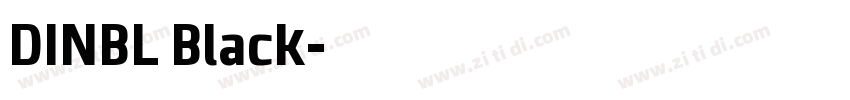 DINBL Black字体转换 DINBL Black字体转换